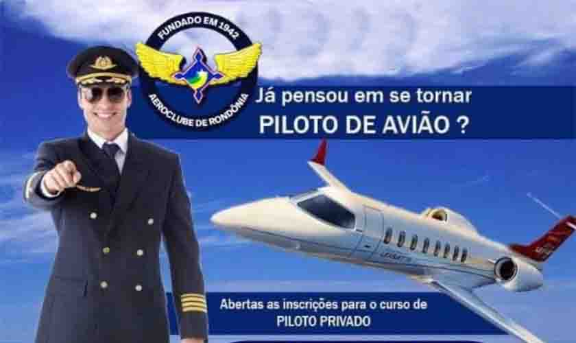 Aeroclube de Rondônia abre inscrições para as primeiras turmas de 2022 no Curso de Piloto Privado de Avião