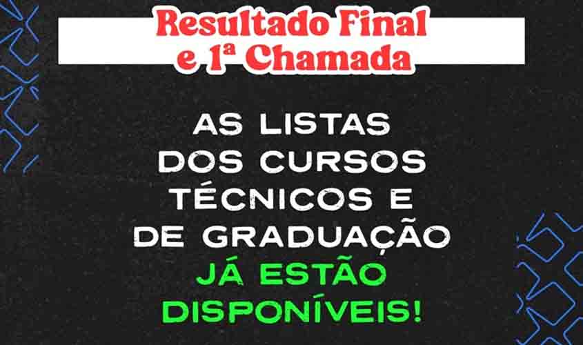 Convocados em 1ª Chamada devem realizar matrícula virtualmente até o próximo dia 13