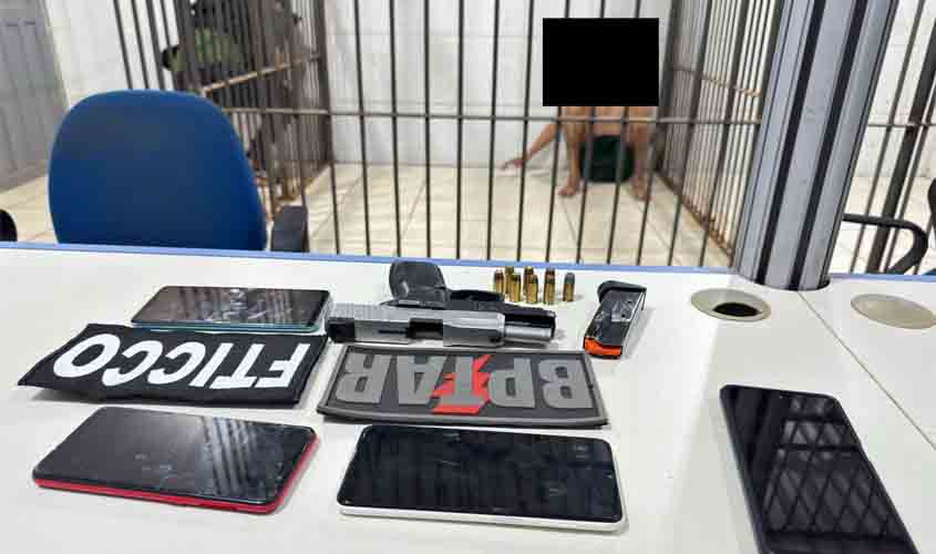 Suposto líder do PCC suspeito de crimes é preso armado em Porto Velho