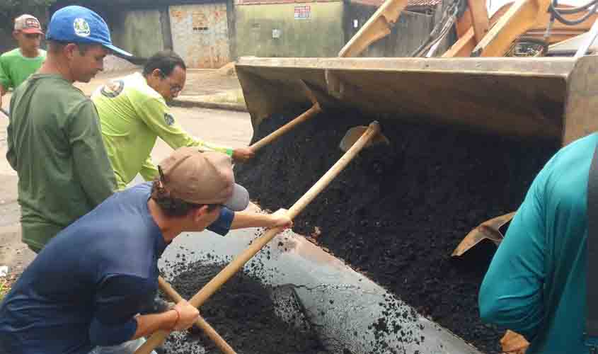 Operação Tapa-buracos segue no período de chuvas