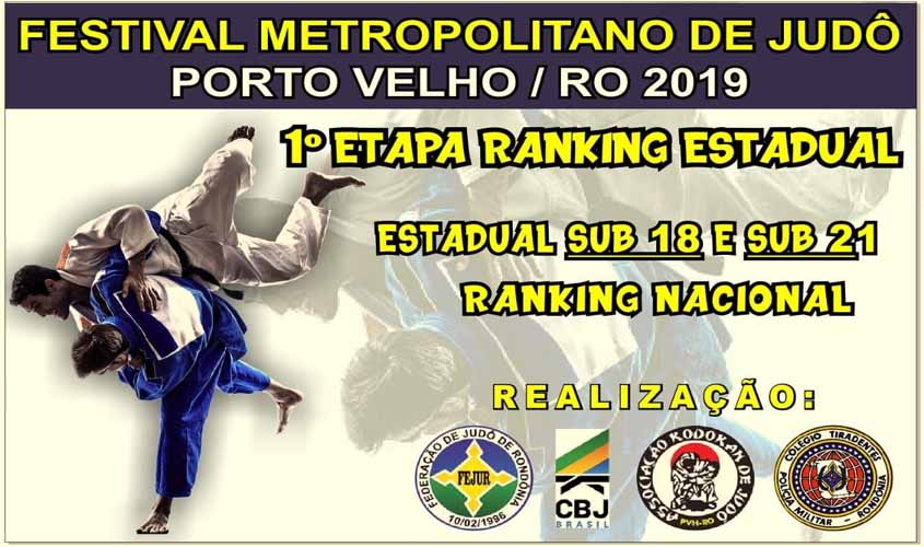 Judocas disputam festival metropolitano e campeonato estadual neste sábado, em Porto Velho