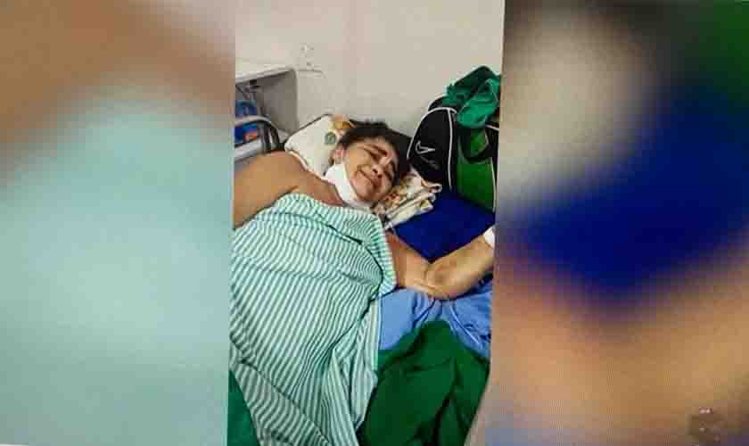 Filho apelou até  ao governador por cirurgia, mas não houve jeito: após duas semanas internada, idosa tem a perna  amputada na altura da coxa no João Paulo II