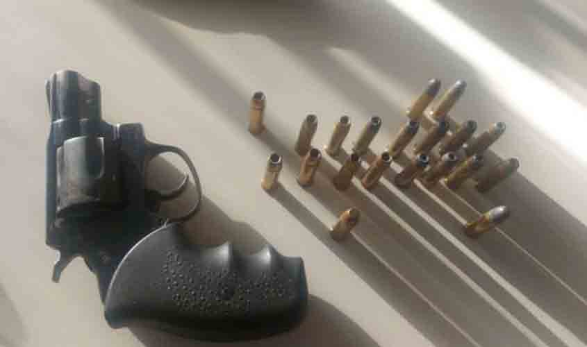 Polícia militar apreende um revólver no município de Rio Crespo