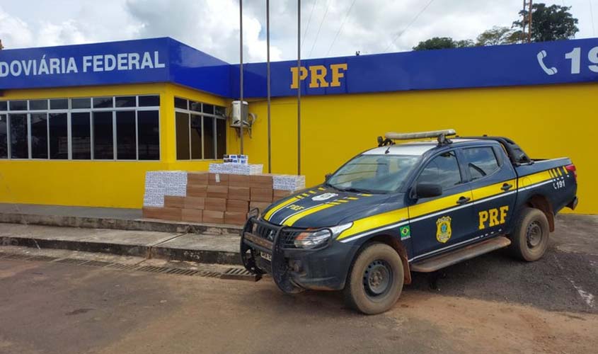 PRF realiza apreensão de 300 mil unidades de cigarros contrabandeados