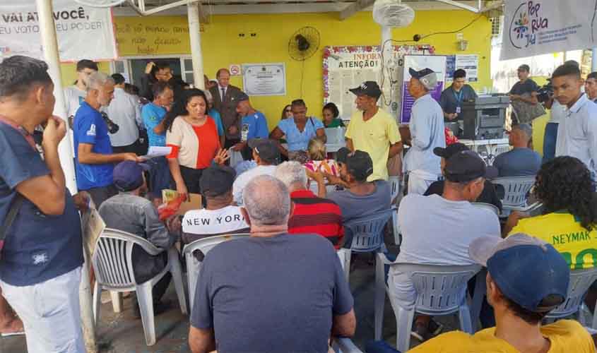 Centro Pop recebe mutirão da Justiça de atendimento a pessoas em situação de rua