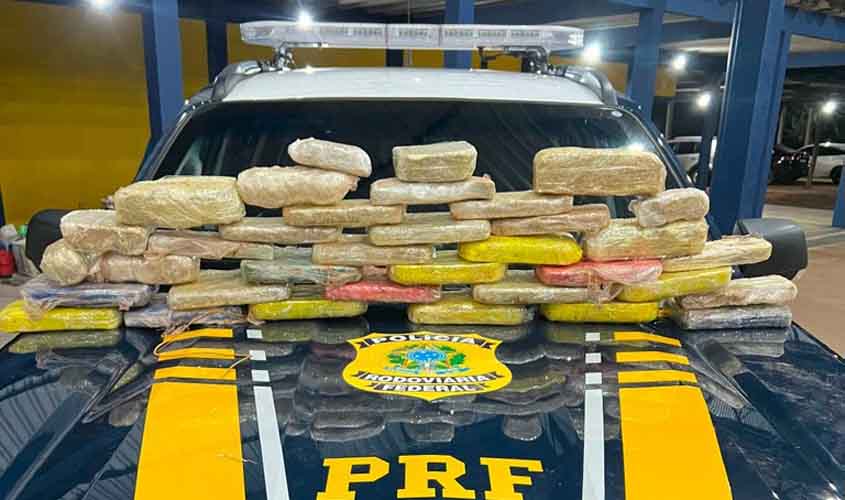 PRF-RO apreende 28kg de cocaína em Vilhena