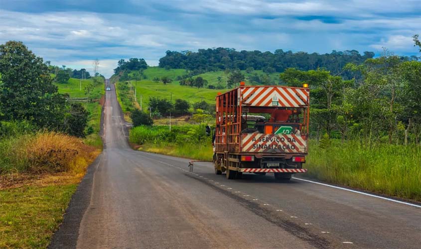 RO-135 ganha reforço na sinalização entre Alta Floresta e Vila Marcão