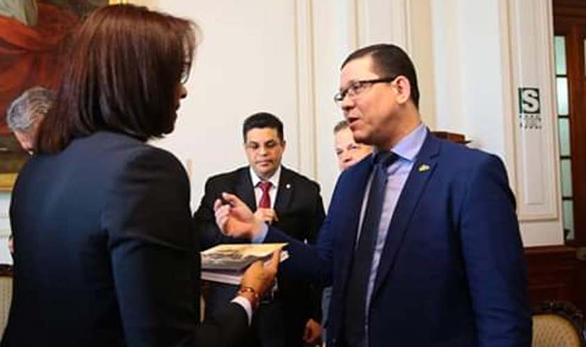 Governador Marcos Rocha participa de missão em Lima para fortalecer relação bilateral entre Brasil e Peru
