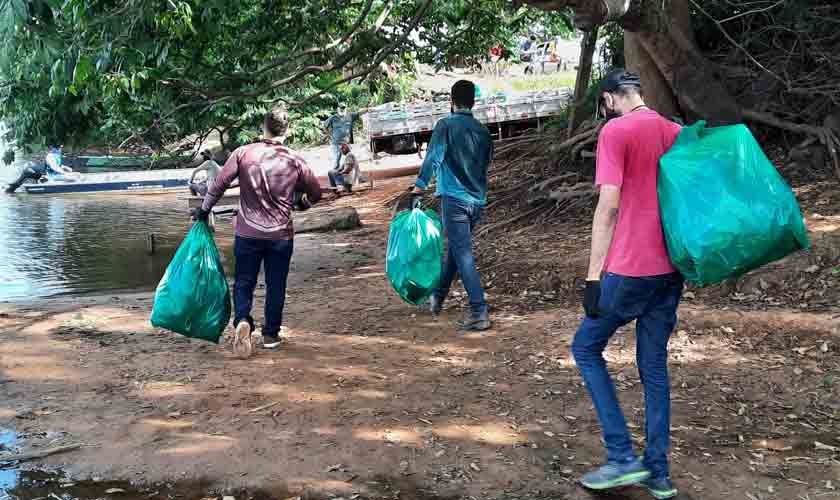 Em parceria, Sedam promove limpeza do rio Machado; ação faz parte da Semana do Meio Ambiente