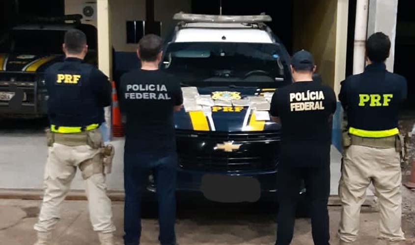 PF RO realiza prisão em flagrante por transporte de drogas em ônibus interestadual 