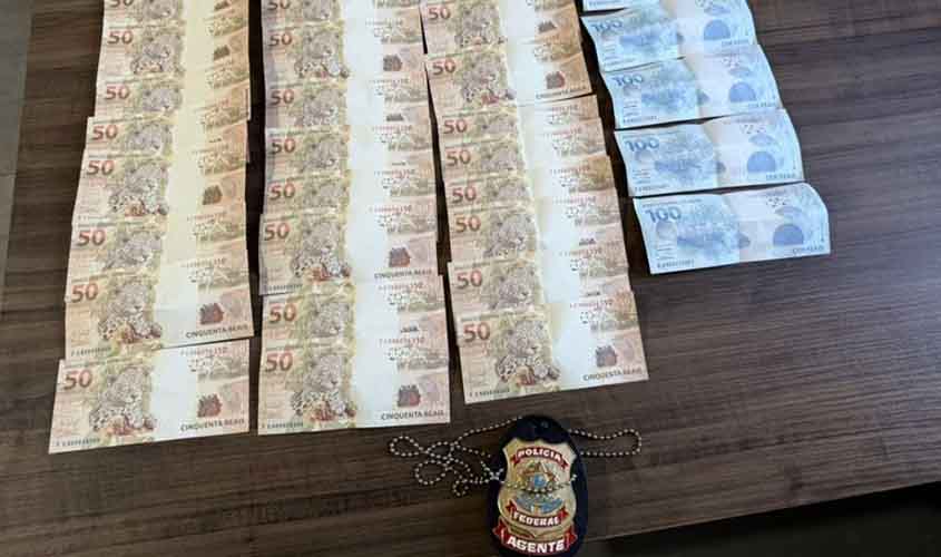PF prende homem em flagrante com mais de R$ 2 mil em notas falsas recebidas pelos Correios