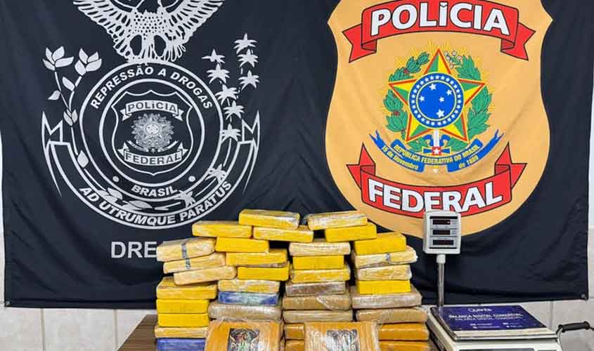 PF prende indivíduo transportando 40 kg de drogas em caminhão