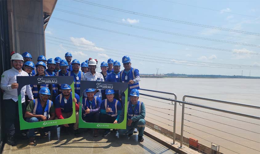 Estudantes do CETAM de Humaitá visitam usina Hidrelétrica Jirau