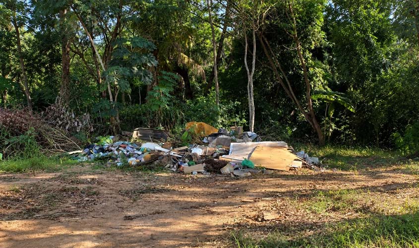 Prefeitura alerta sobre descarte irregular de lixo e entulho