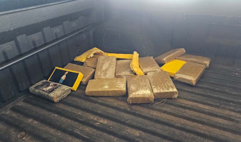 PRF, PMRO e PCRO apreendem 250 kg de drogas em RO