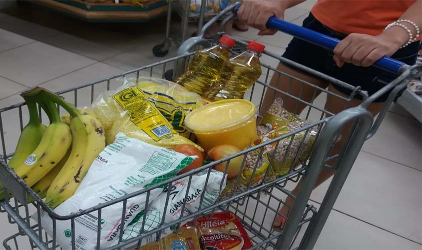 O preço da cesta básica da cidade de Porto Velho teve alta de 0,73% em outubro