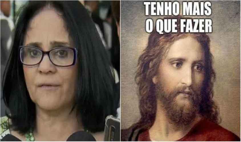 Encontro de futura ministra do Bolsonaro com Jesus no pé de goiaba vira meme nas redes sociais. Vídeo