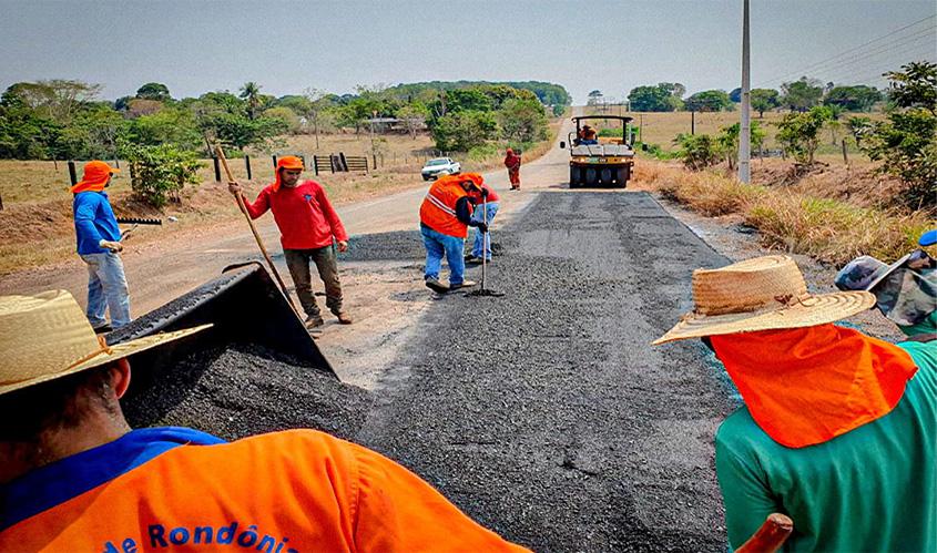 Manutenção da rodovia que liga Rolim de Moura a Alta Floresta chega à fase final