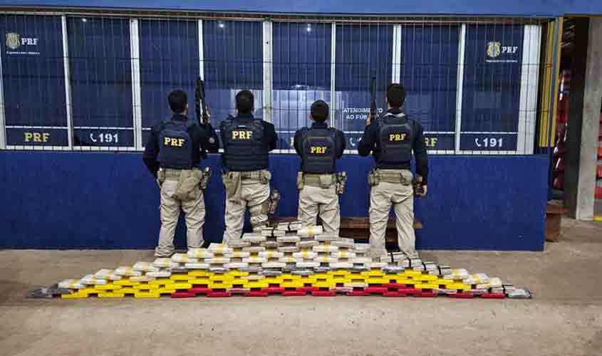 PRF prende homem transportando mais de 125 kg de drogas em Ariquemes/RO