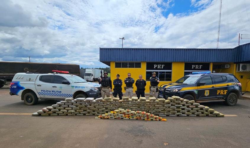 PRF inicia ano com apreensão de 240 kg de drogas em Vilhena/RO