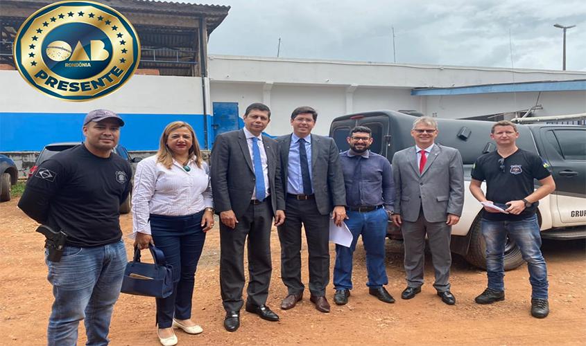 OAB visita fórum de Cacoal e a Casa de Detenção da região