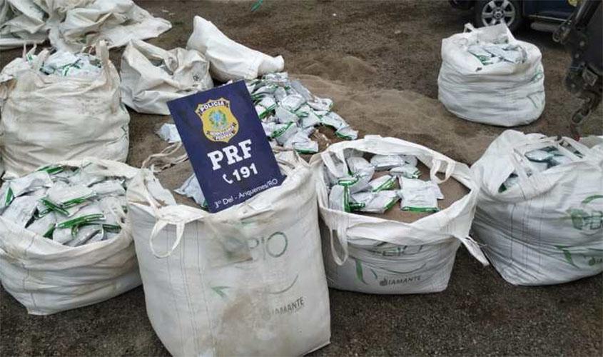 Em Ariquemes-RO, PRF apreende defensivo agrícola paraguaio