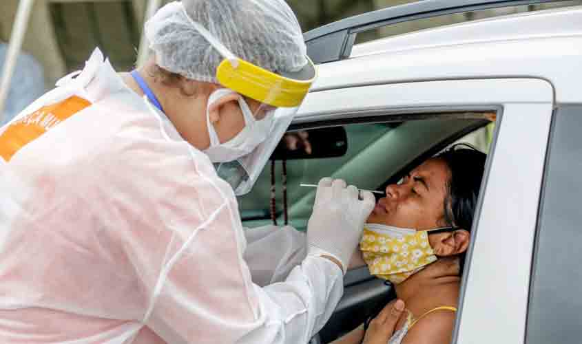 Guajará-Mirim teve 387 testes de diagnóstico da Covid-19 efetuados durante drive-thru realizado em ginásio poliesportivo