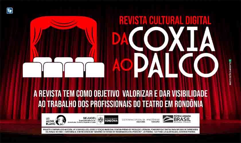 Lançamento da revista “Da Coxia ao Palco” acontece neste domingo através de live
