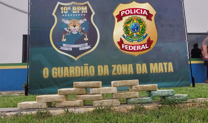 PF RO realiza prisão em flagrante por tráfico de drogas