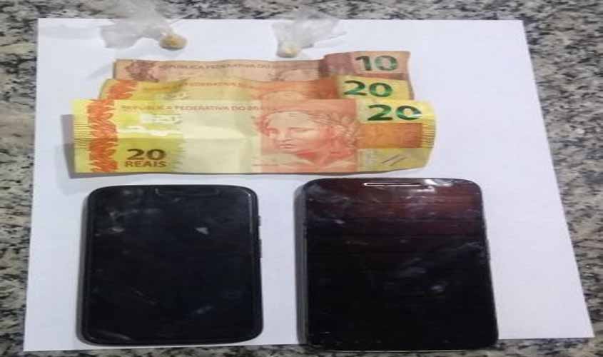 PM prende acusado de tráfico em Pimenta Bueno