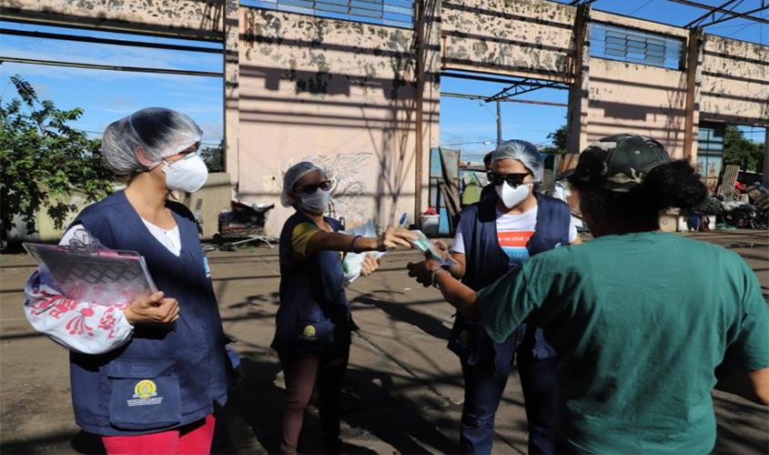 Plano contingencial de enfrentamento atende moradores em situação de rua