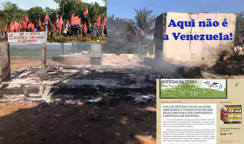 Seria cômica, não fosse trágica, nota de repúdio de invasores e destruidores de propriedades