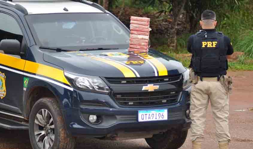 Em Nova Mamoré/RO, PRF flagra homem com 11.2 Kg de cloridrato de cocaína