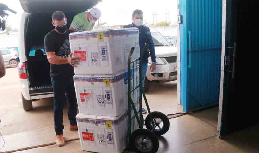 Ministério da Saúde envia a 21ª remessa de imunizantes contra a covid-19 para Rondônia