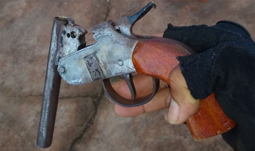 PMRO recupera armas de fogo e produtos de roubo