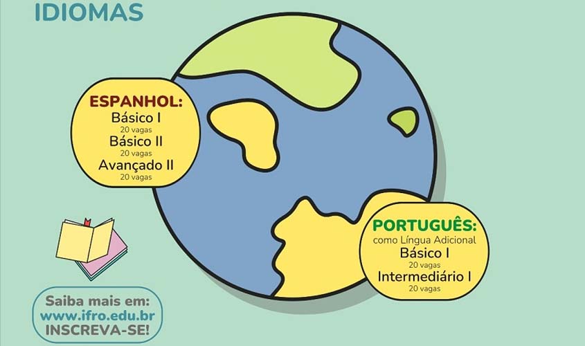 Campus Porto Velho Calama lança edital para vagas em cursos de Espanhol e Português