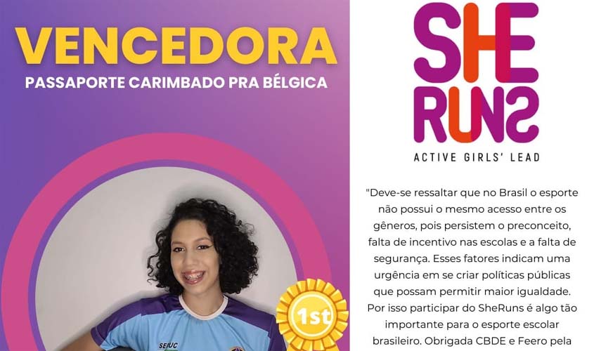 Estudante do Campus viajará à Bélgica para representar o estado de Rondônia em evento internacional