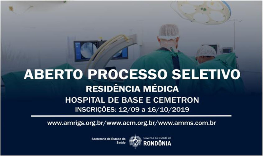 HB, Cemetron e Hospital Regional de Cacoal abrem processo seletivo