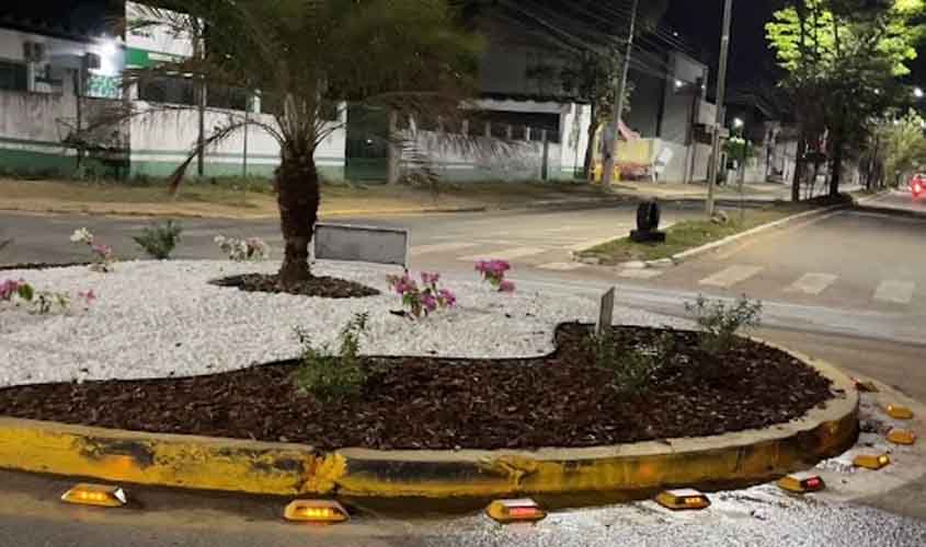 AMT instala tachões de LED para dar visibilidade às rotatórias
