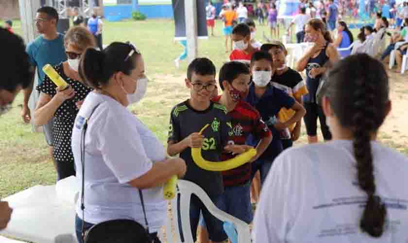 Seas e parceiros promovem Dia das Crianças com brincadeiras na zona Leste de Porto Velho