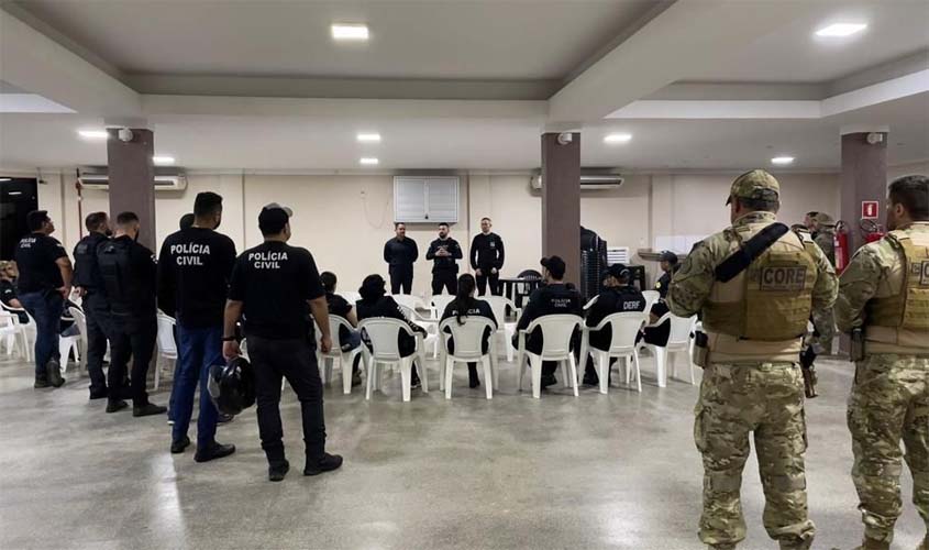 Megaoperação da polícia civil em Ji-Paraná e Porto Velho cumpre mais de 100 ordens judiciais por tráfico de drogas