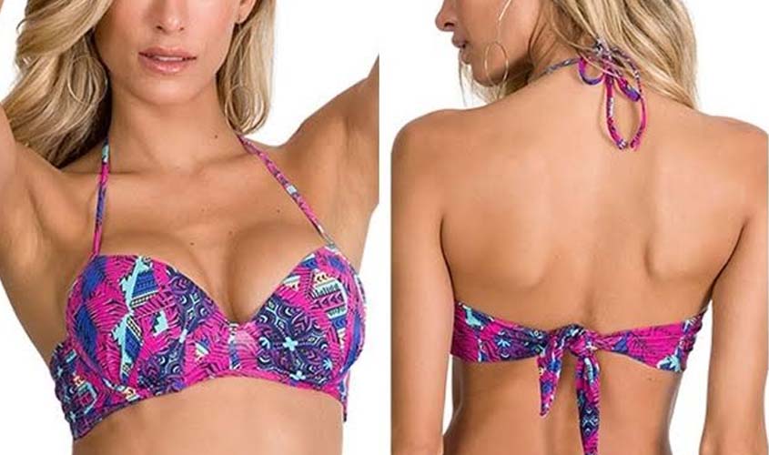 Saiba como dar mais volume para os seios usando biquíni