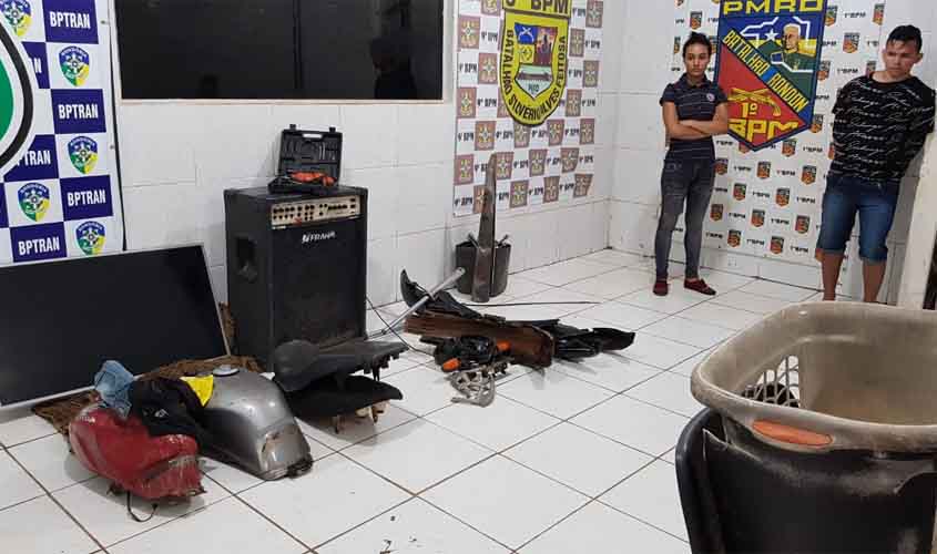 Casal suspeito de tráfico de drogas e de manter desmanche é preso