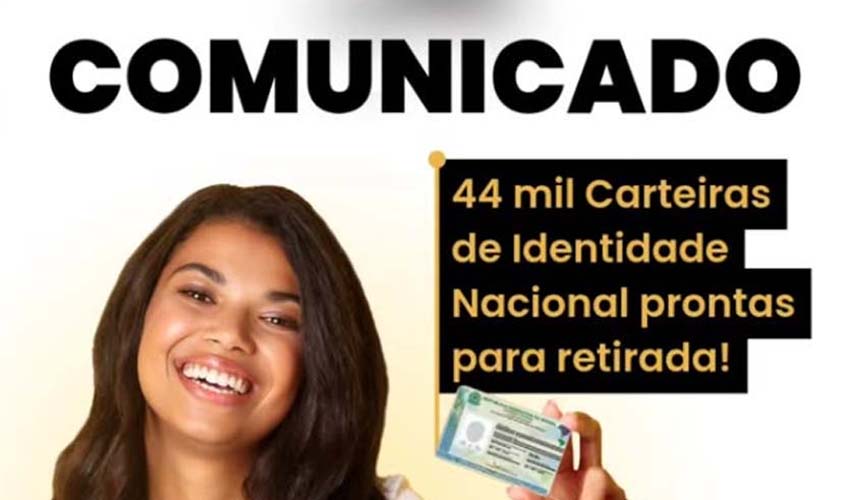 Polícia Civil alerta para 44 mil RGs não retirados em RO