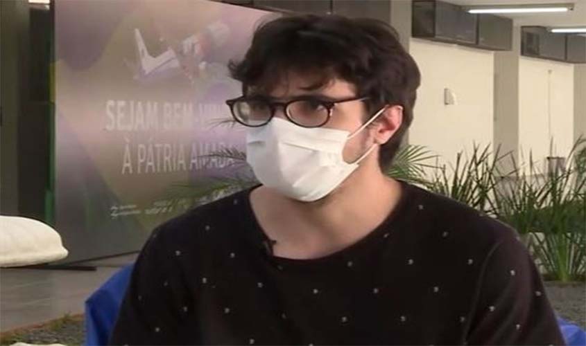 Coronavírus: 'Isso aqui é o contrário de prisão', diz repatriado