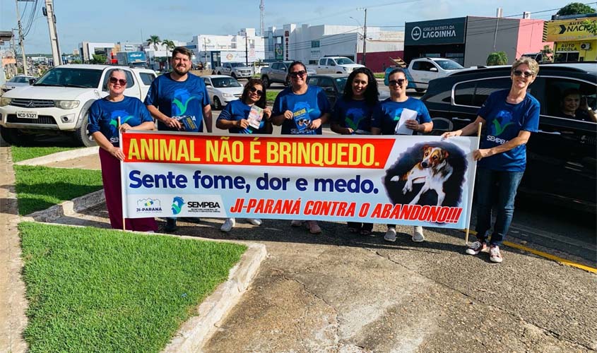 Sempba realiza campanha 'Ji-Paraná contra o abandono'