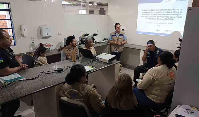 Agentes de endemias são capacitados para reforçar combate ao Aedes Aegypti em Cujubim, Cacaulândia e Rio Crespo