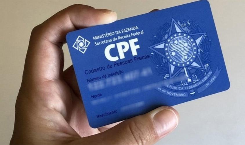 Contribuintes de qualquer idade poderão realizar inscrição no CPF gratuitamente por e-mail 