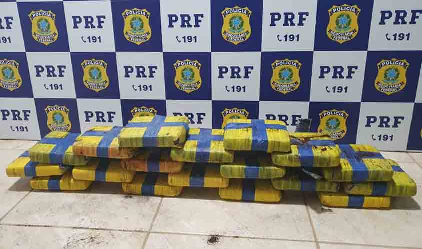 Em Ji-Paraná/RO, PRF apreende quase 22 Kg de Skunk