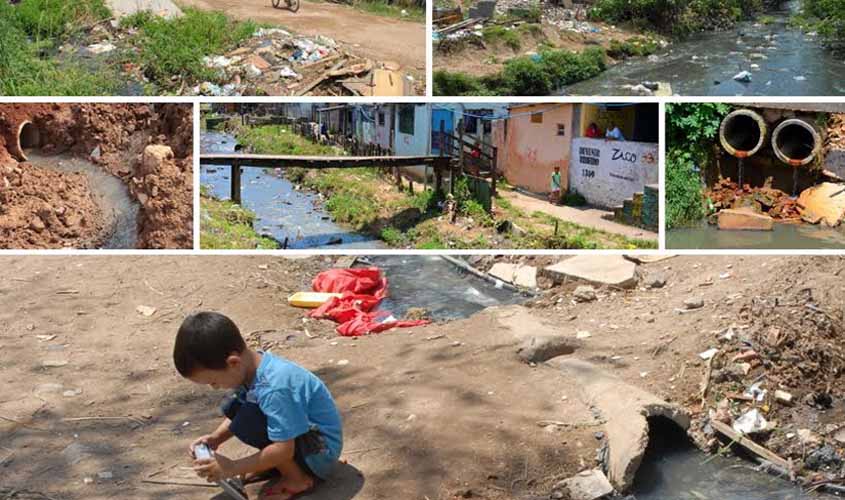 Menos de 5% da população tem acesso a coleta de esgoto em Rondônia, pior índice do país